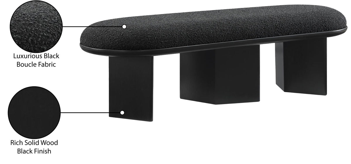 Wilshire - Bench With Black Base