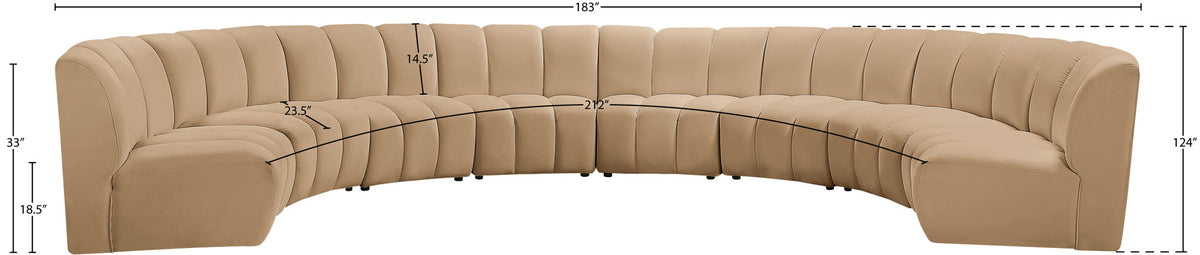 Infinity - 8 Piece Modular Sectional - Camel
