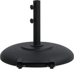 Fiji - Aluminum Patio Umbrella With Round Black And White Base