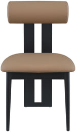 Dario - Faux Leather Dining Chair With Black Frame (Set of 2)