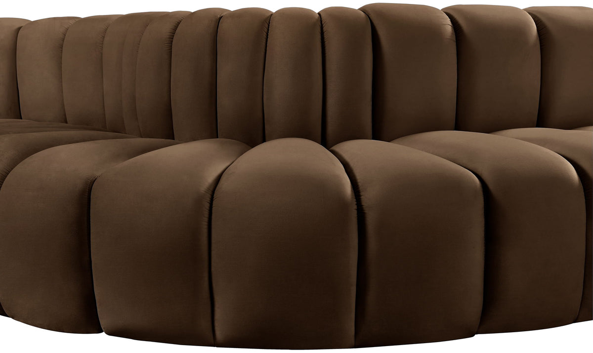 Arc - Velvet 5 Piece Modular Sofa