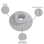 Arc - Boucle Fabric 8 Piece Round Modular Sofa