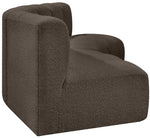 Arc - Boucle Fabric 3 Piece Modular Corner Sofa