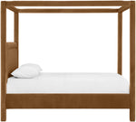 Salina - Velvet Upholstered Bed - Saddle