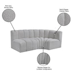 Arc - Boucle Fabric 3 Piece Sofa