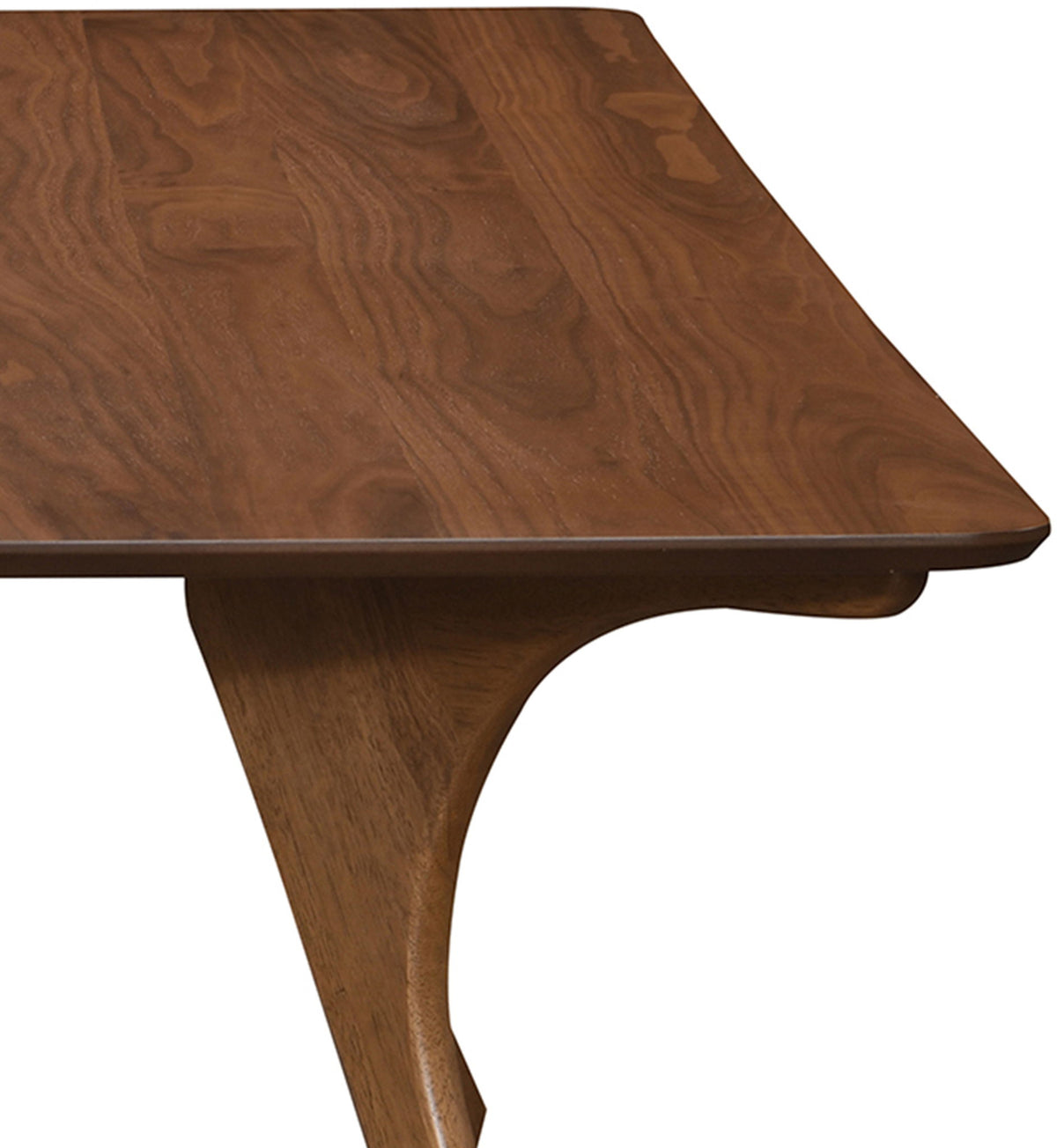 Glenwood - 86.75" Solid Wood And Walnut Veneer Dining Table - Brown