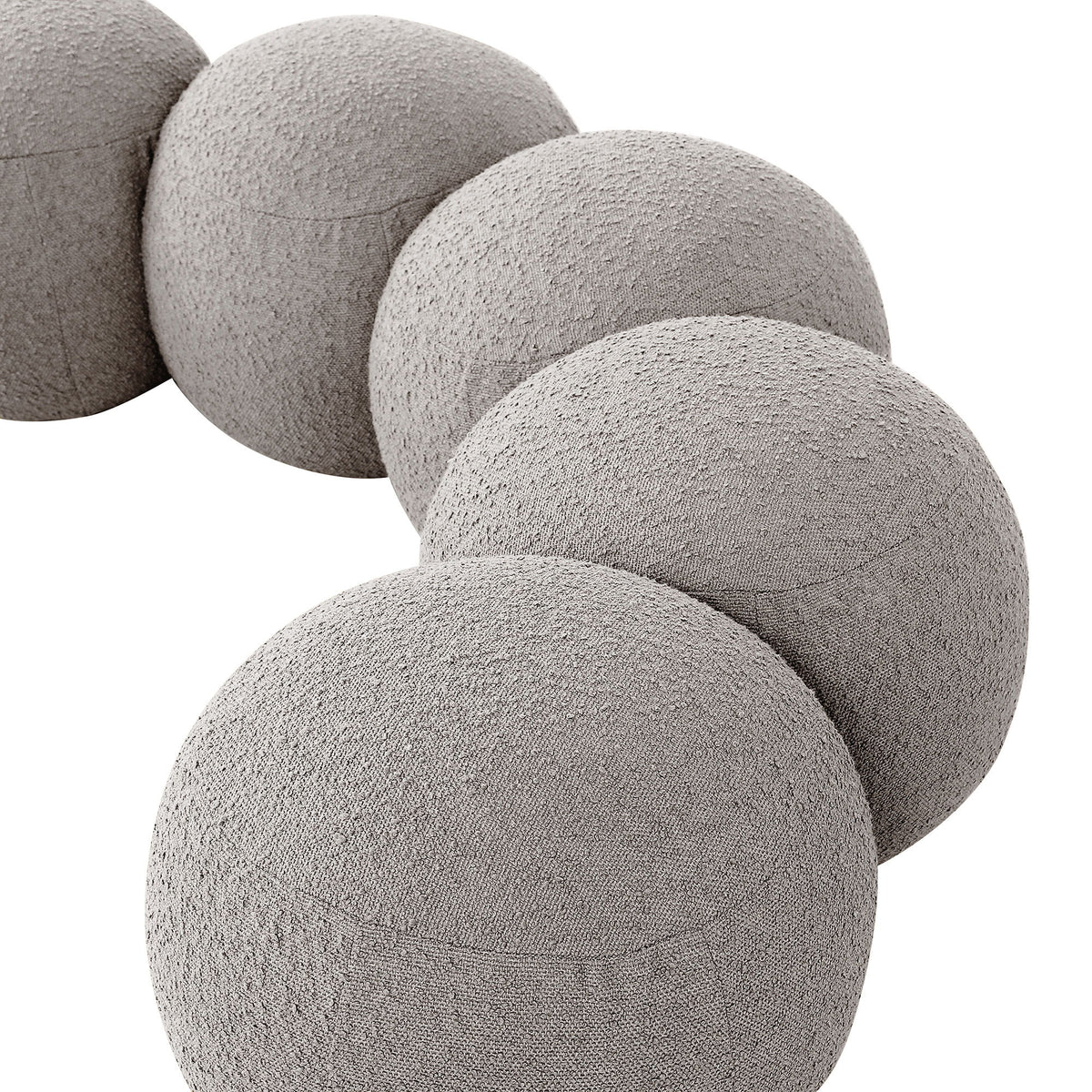 Apollo - Boucle Fabric Bench