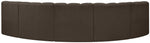 Arc - Boucle Fabric 5 Piece U-Shaped Modular Sofa
