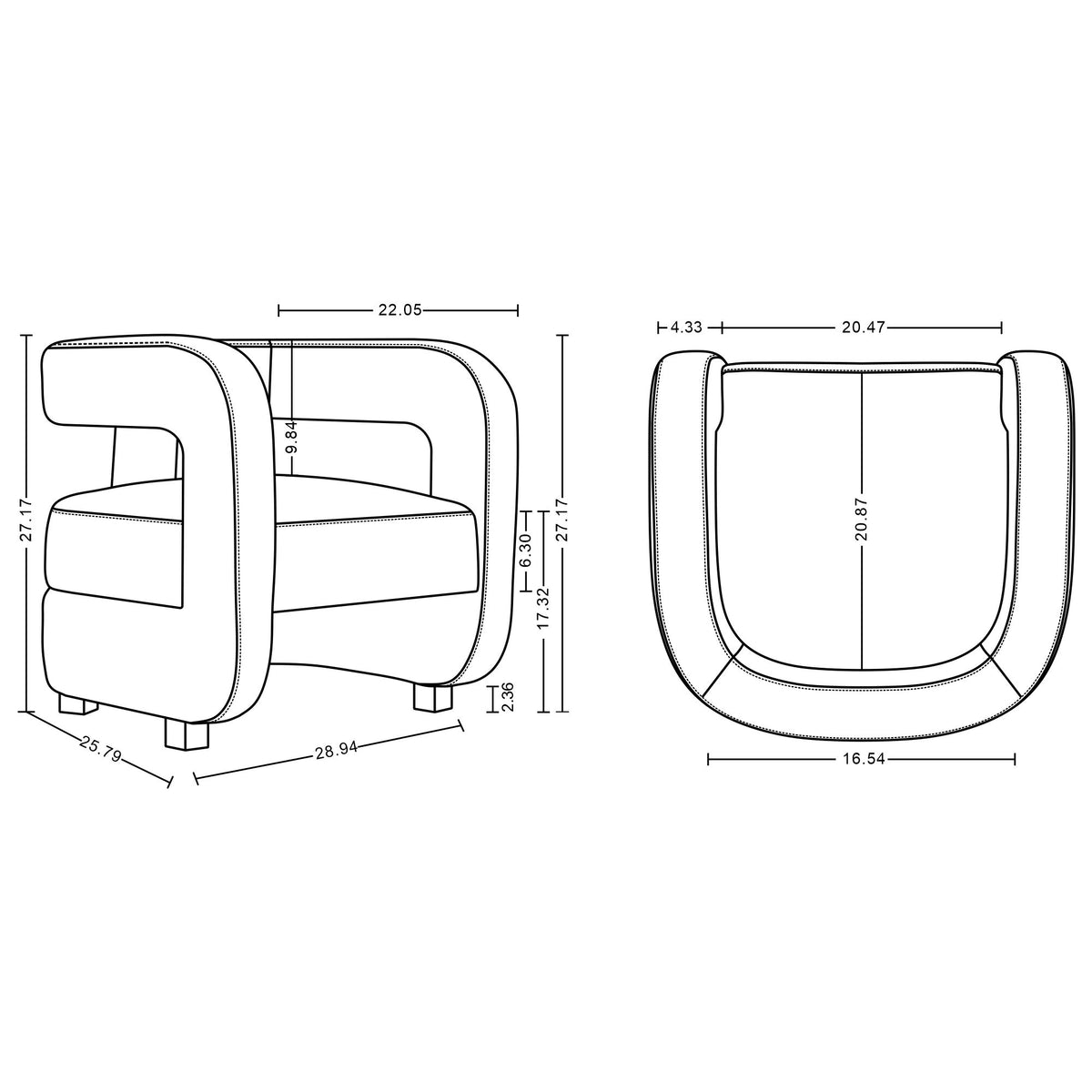 Manhattan Amirah - Lounge Chair