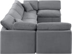 Indulge - Velvet 6 Piece Modular U-Shaped Sectional