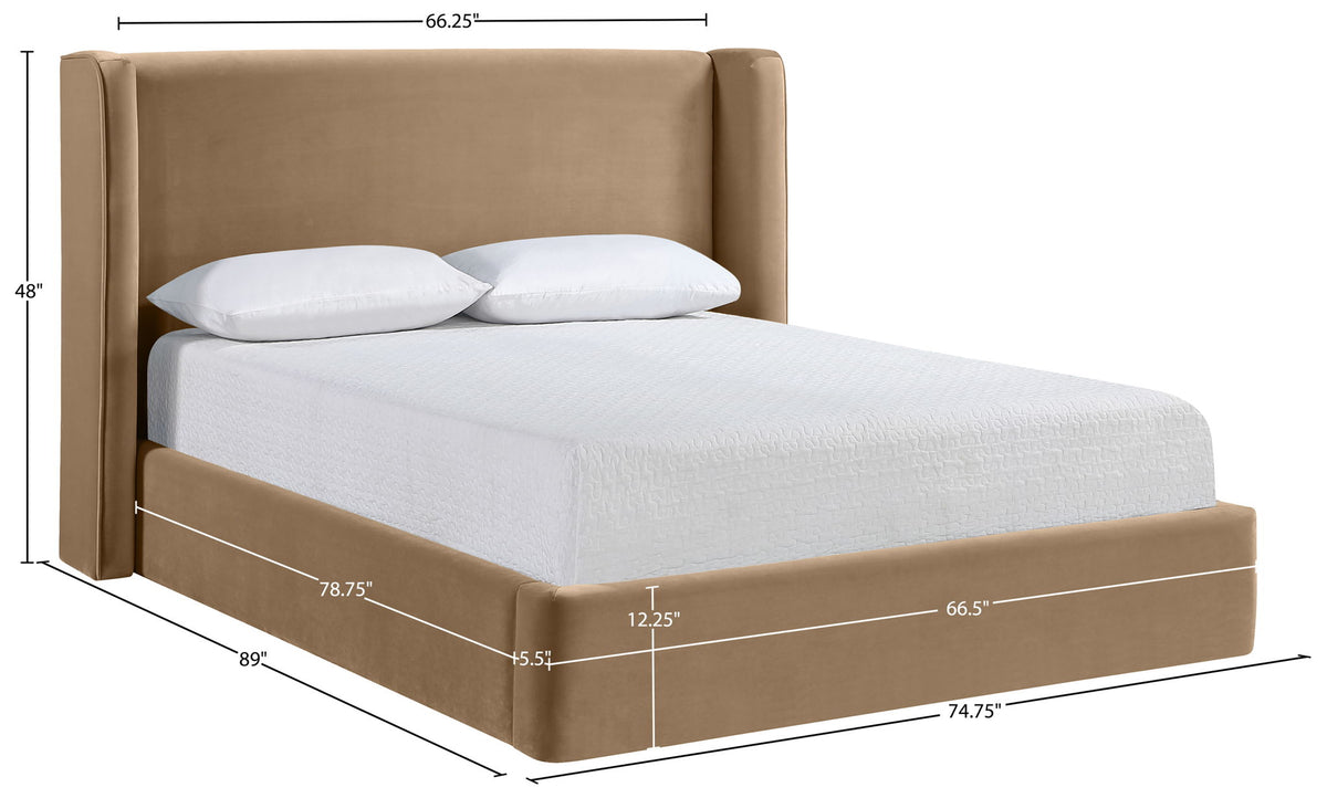Kendall - Velvet Upholstered Bed
