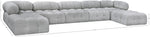 Ames - 7 Piece Fabric Modular U-Shaped Sectional