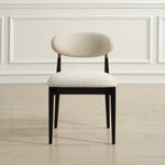 Moxie - Armless Dining Chair (Set of 2) - Black / Off White