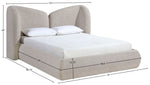 Elowen - Chenille Fabric Upholstered Bed
