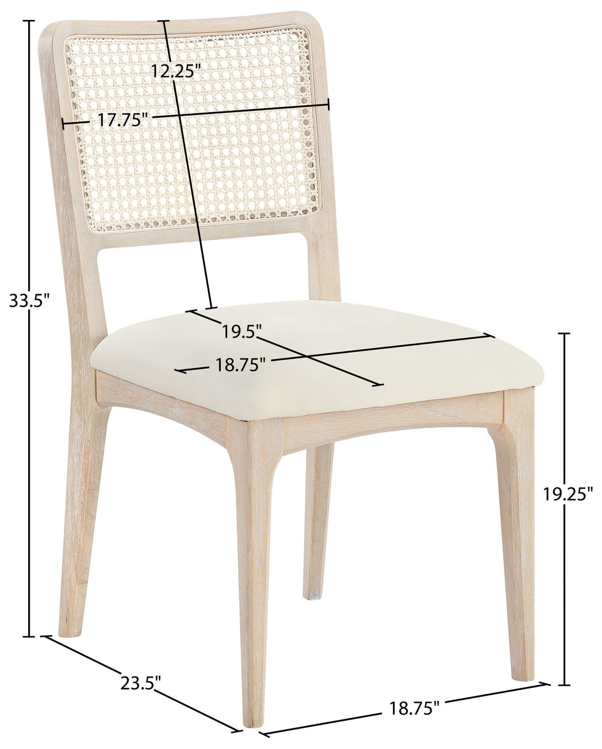 Atrium - Upholstered Seat Dining Chair With Brushed Natural Base (Set of 2)