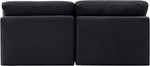 Indulge - Velvet 2 Seat Modular Armless Sofa