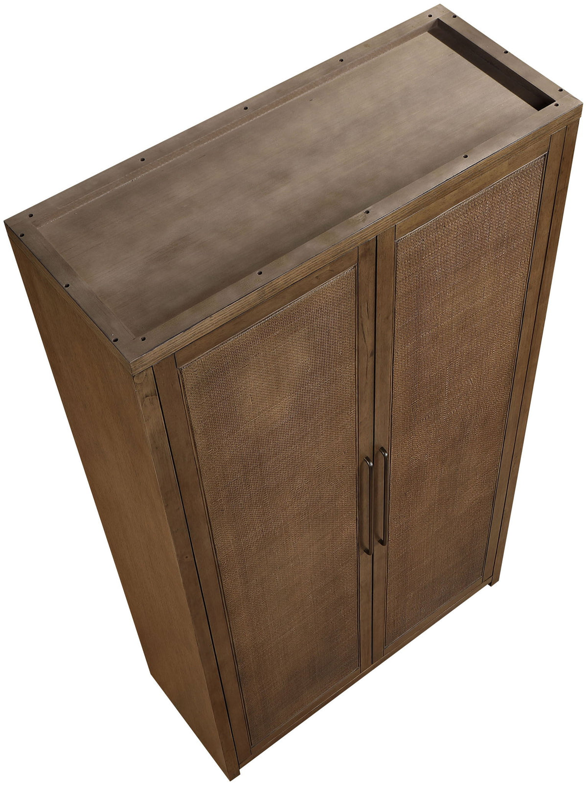 Vana - Solid Wood, Oak Veneer And Stainless Steel Storage Cabinet