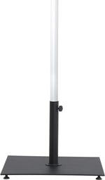 Fiji - Aluminum Patio Umbrella With Square Black And White Base