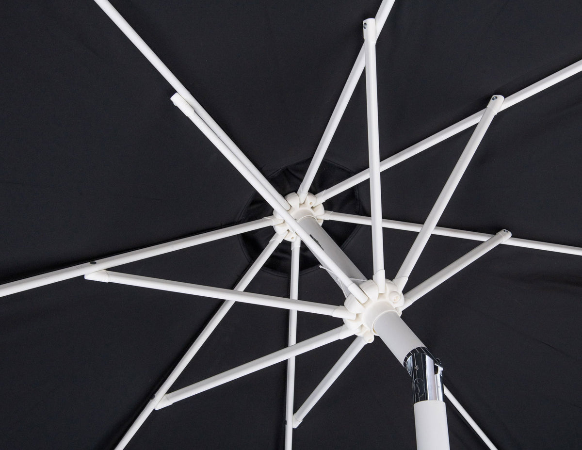 Amalfi - Patio Umbrella - Light Brown Base / White Pole