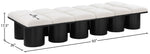 Pavilion - 12 Piece Modular Bench With Black Base
