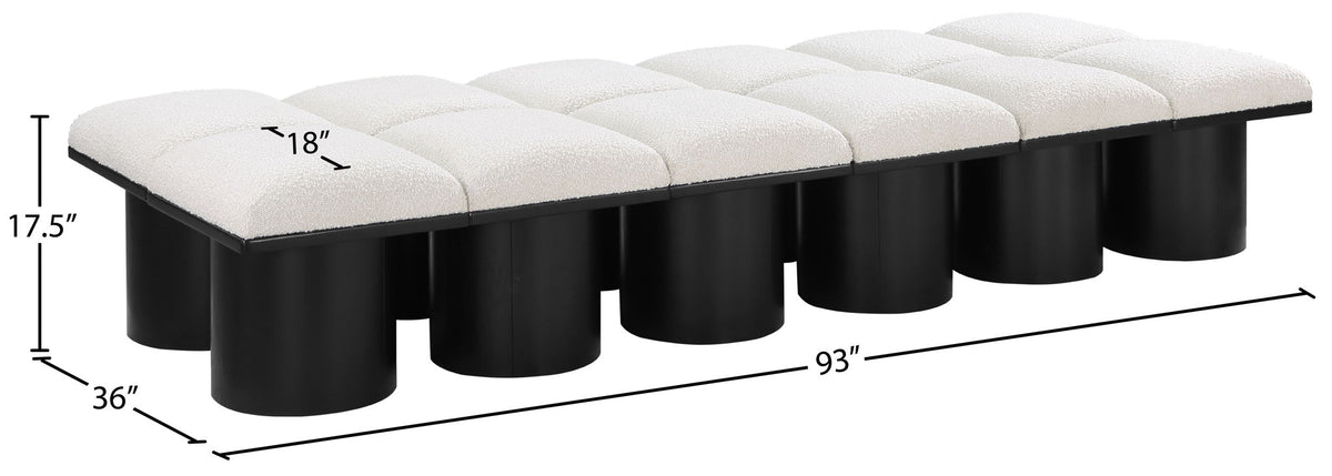 Pavilion - 12 Piece Modular Bench With Black Base
