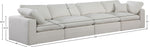 Comfy - Linen Modular Sofa 4 Seats