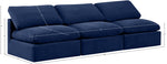 Indulge - Velvet 3 Seat Modular Armless Sofa