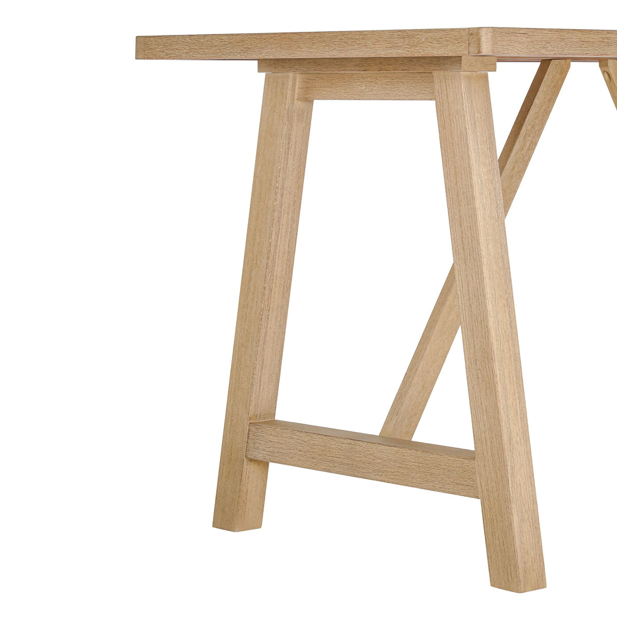 Delfina - 63" Rectangular Outdoor Dining Table, Seats 4 - Natural Eucalyptus
