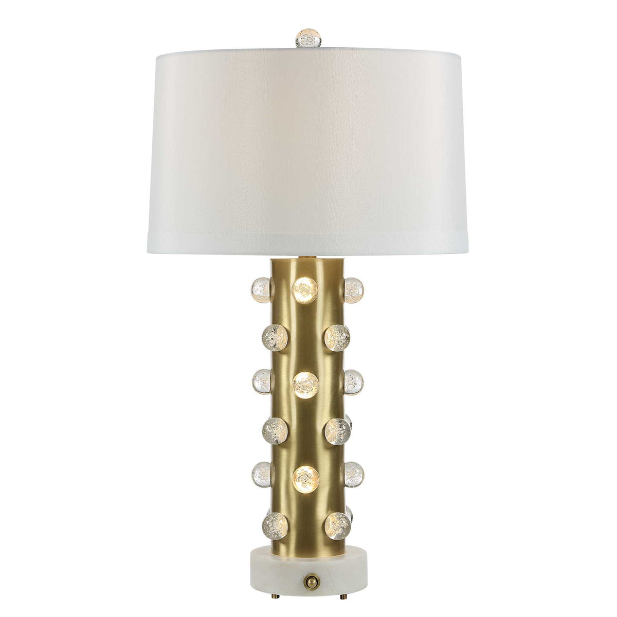 Glowing Bubbles - Table Lamp - Bright Brass