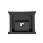 Nysa - 42" Fireplace - Mirrored & Faux Crystals