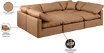 Indulge - Faux Leather 6 Piece Modular Sectional