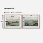 Warm - Valley Framed Prints (Set of 2) - Light Brown