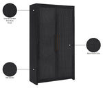 Vana - Solid Wood, Oak Veneer And Stainless Steel Storage Cabinet
