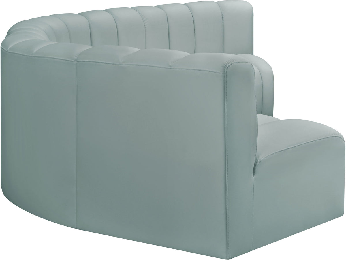 Arc - Faux Leather 6 Piece U-Shaped Modular Sofa