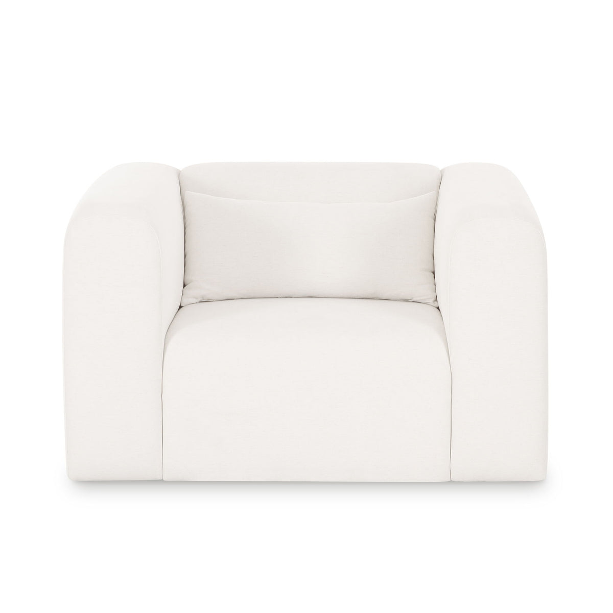 Tarra - Chenille Armchair - Cream