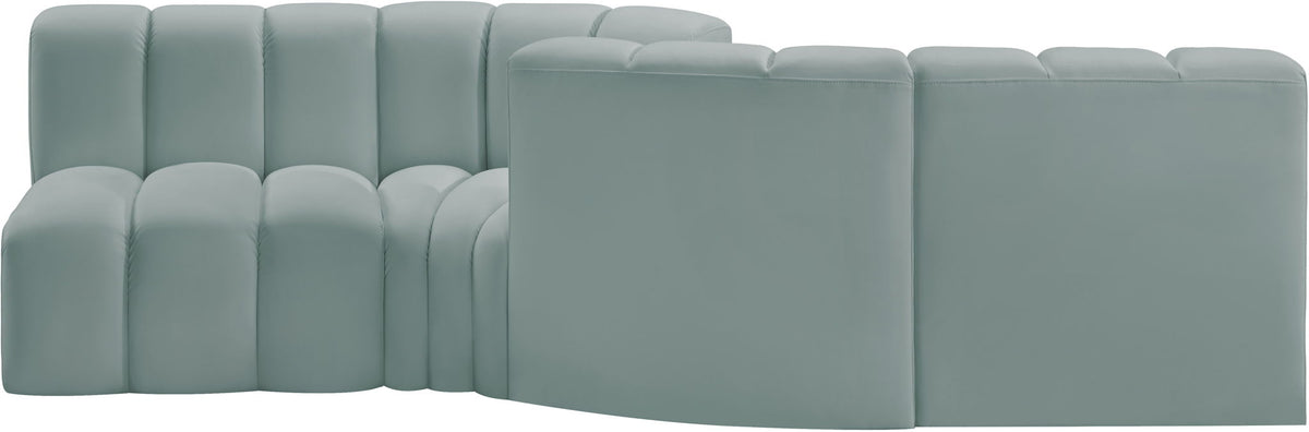 Arc - Faux Leather 4 Piece Sofa