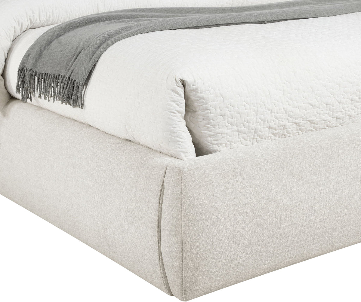 Adam - Linen Fabric Bed With 70.5" Headboard