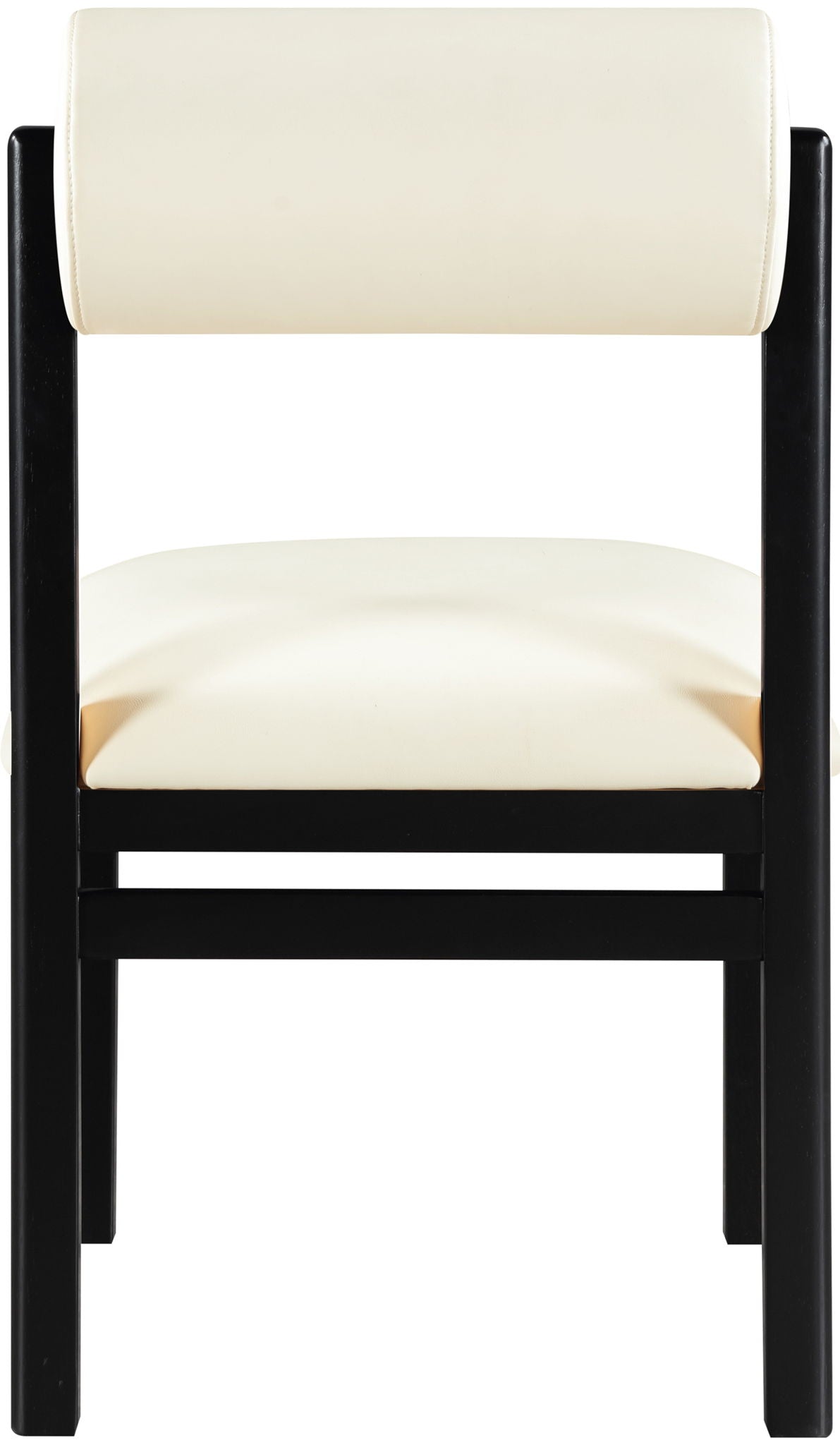 Roundhill - Faux Leather Dining Chair (Set of 2) - Black Frame