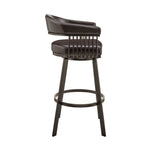 Bronson - Swivel Bar Stool - Java Brown Finish