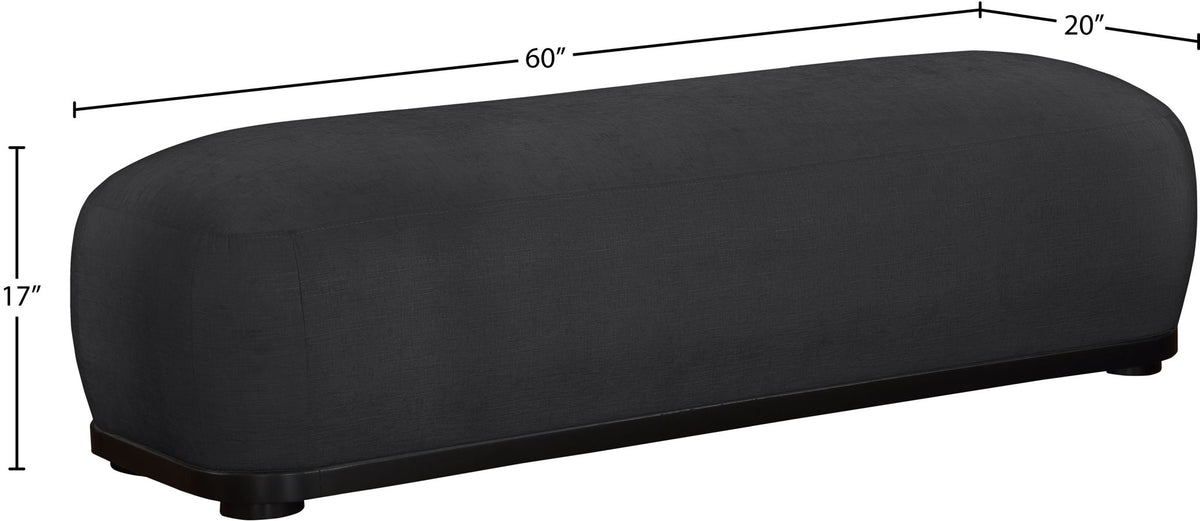 Calum - Bench - Black Frame