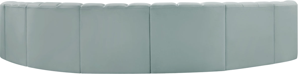 Arc - Faux Leather 8 Piece U-Shaped Modular Sofa