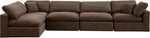 Comfy - 5 Piece Velvet Modular Sectional