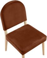 Varinelle - Velvet Dining Chair (Set of 2) - Natural Frame