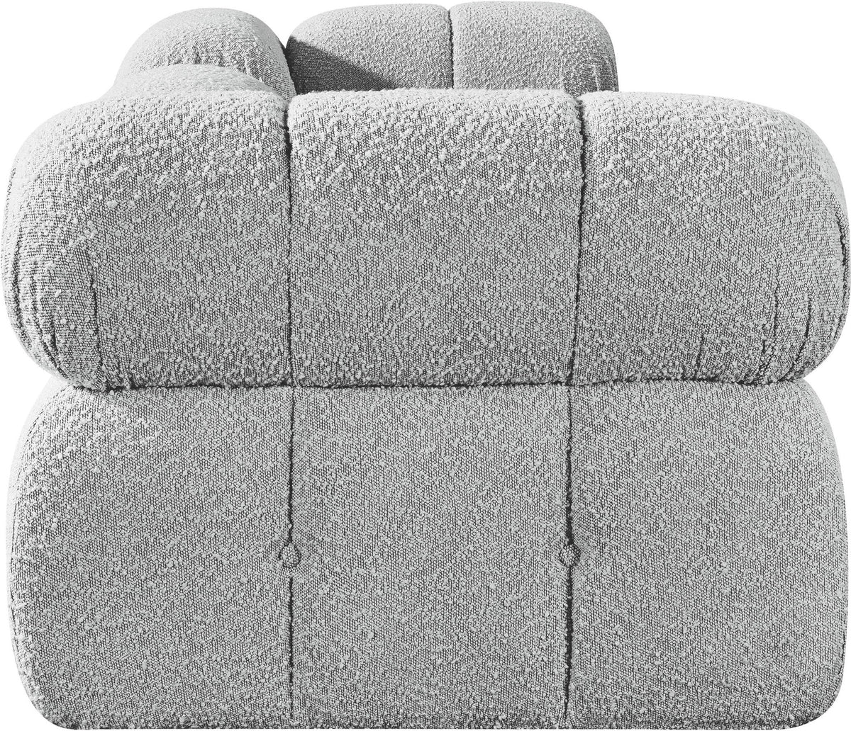 Ames - 3 Piece Boucle Modular Sofa With 1 Backless Seat