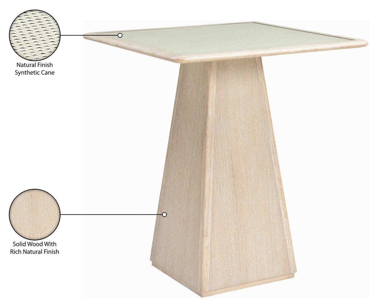 Atrium - Glass Top And Wood Base Dining Table