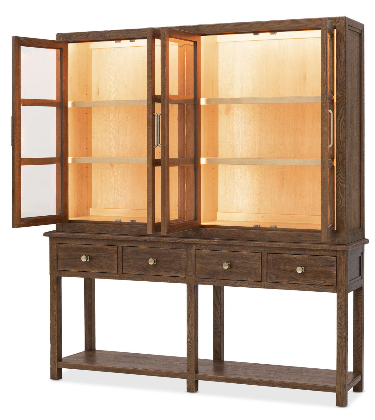 Driftwood - Display Sideboard - Worn Saddle