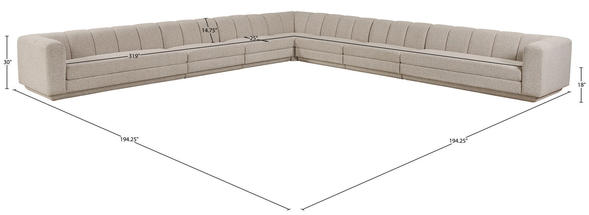 Modari - Sectional - Beige