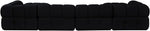 Orin - Velvet 6 Piece Modular Double Chaise Sectional