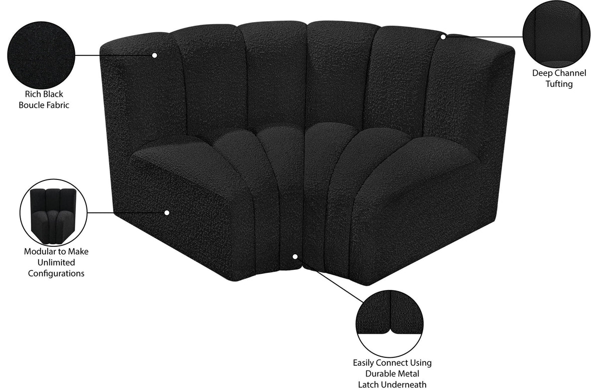 Arc - Boucle Fabric 2 Piece Modular Sofa