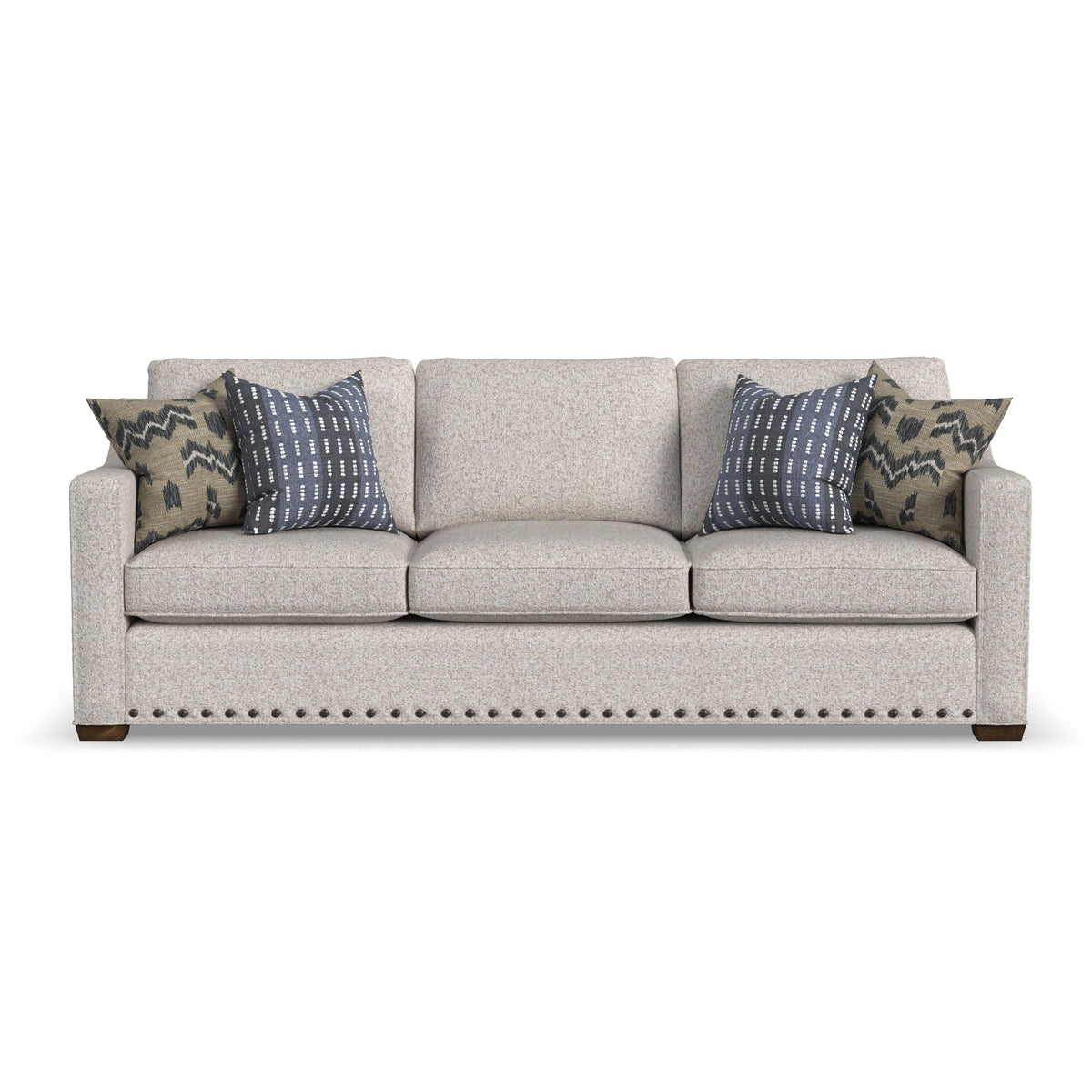 Milo - Fabric Sofa With Nailhead Trim